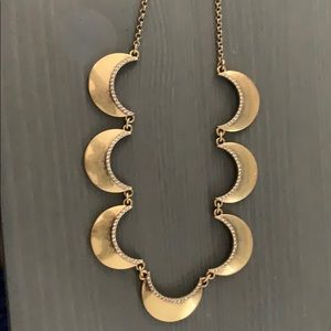 J. Crew scalloped gold necklace